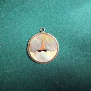 Source Unknown Multicolor Sailboat‎ Pendant Necklace
